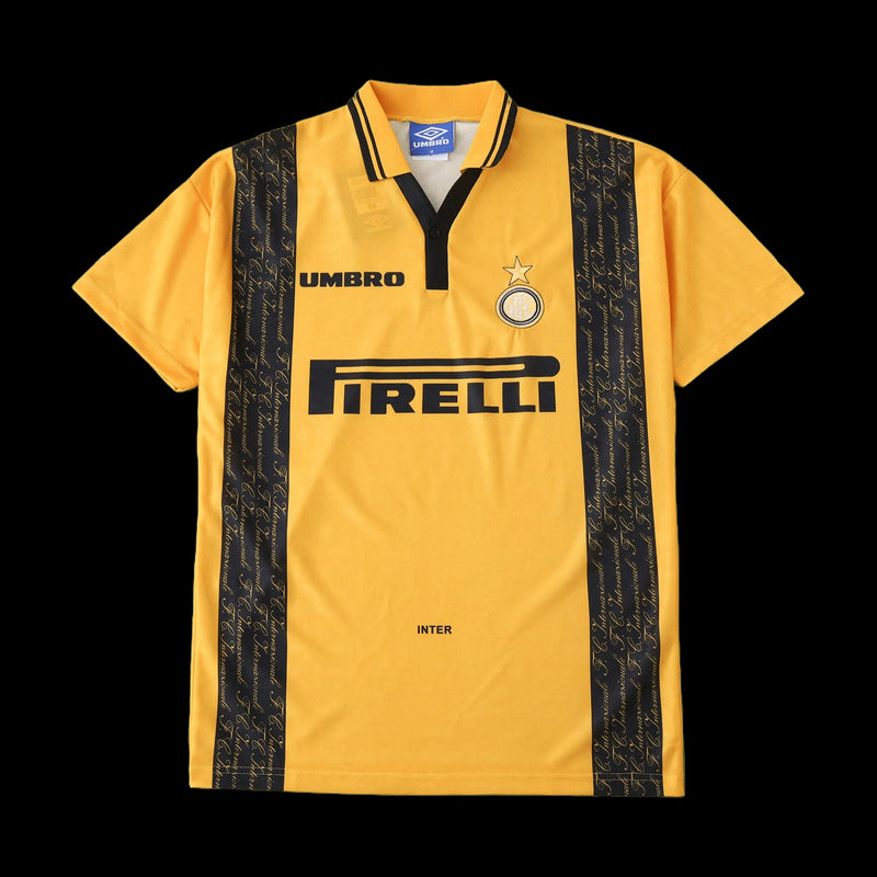 Inter Milan Third Retro Shirt 1996/97 - Men's Fan Shirt Yellow