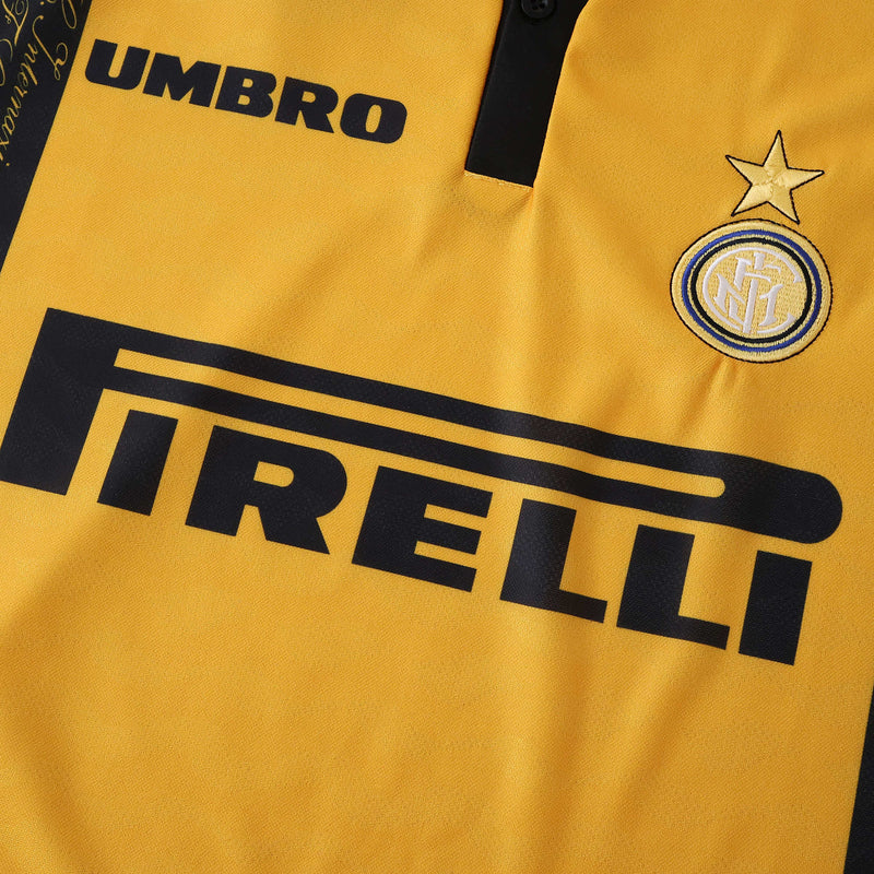 Inter Milan Third Retro Shirt 1996/97 - Men's Fan Shirt Yellow