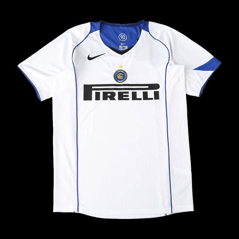 Inter Milan Away Retro Shirt 2004/05 - Men's White Fan Shirt