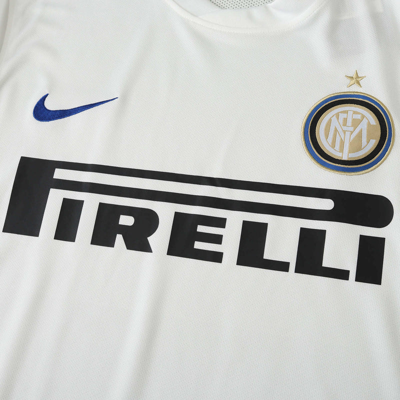 Inter Milan Away Retro 2010 Shirt - Men's White Fan Shirt