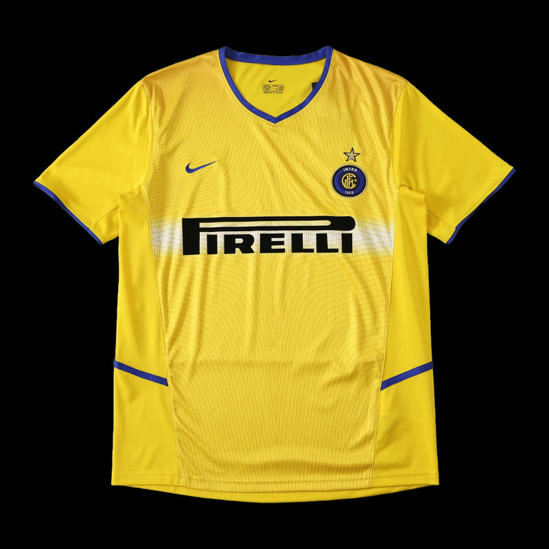 Inter Milan Third Retro 2002/03 - Men's Fan Shirt Yellow