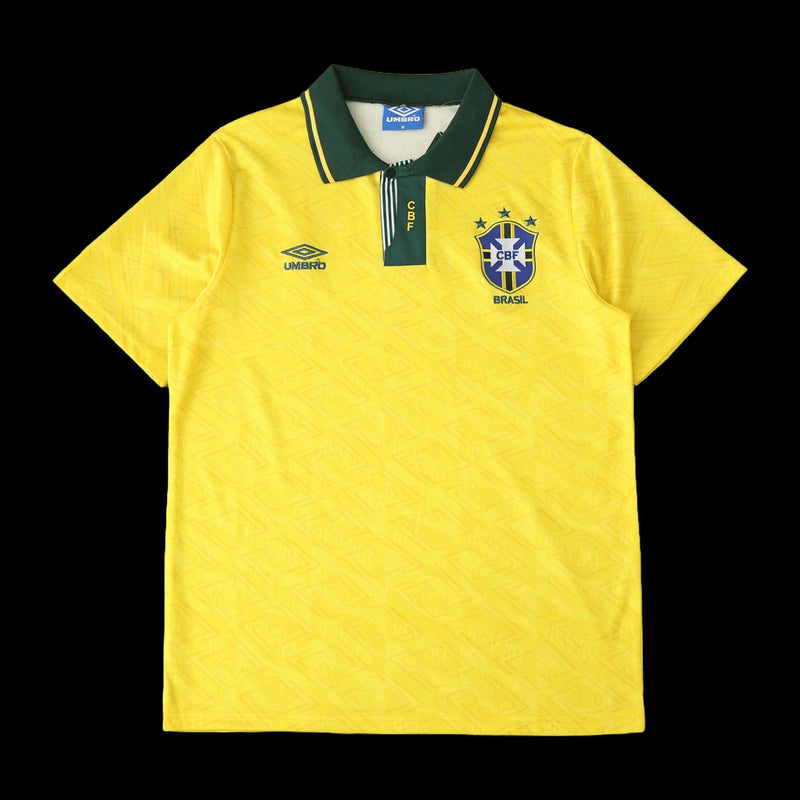 Brazil Home Retro Shirt 1991/93 - Men's Fan Shirt