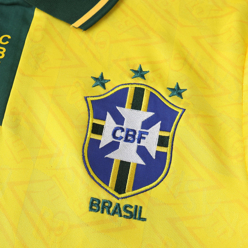 Brazil Home Retro Shirt 1991/93 - Men's Fan Shirt