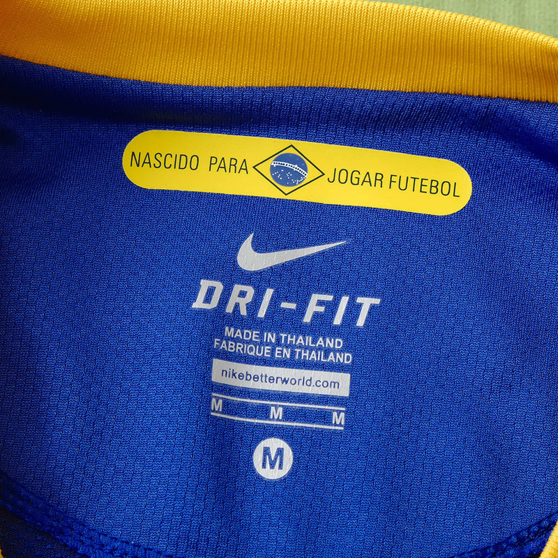 Brazil Away Retro 2010 Shirt - Men's Fan Blue