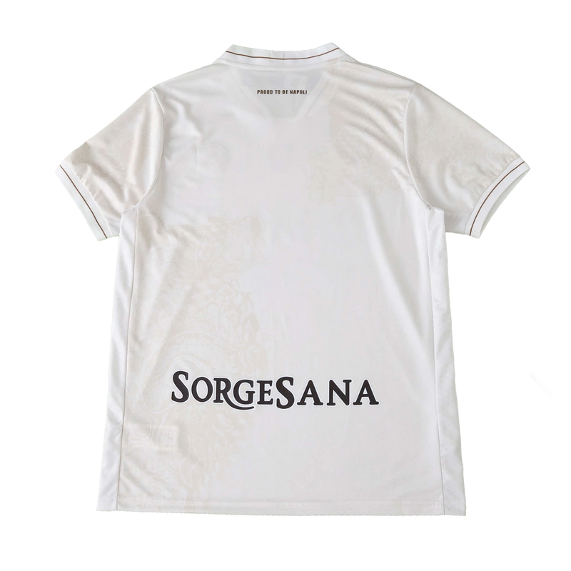 Napoli Away Shirt 25/26 - Men's White Gold Fan Shirt