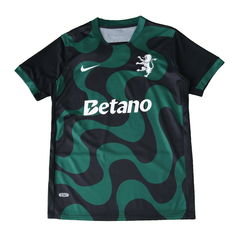 Sporting Third Away Shirt 25/26 - Men's Fan Black and Green