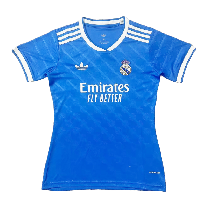 Real Madrid Third Away Shirt 25/26 - Women's Fan Blue