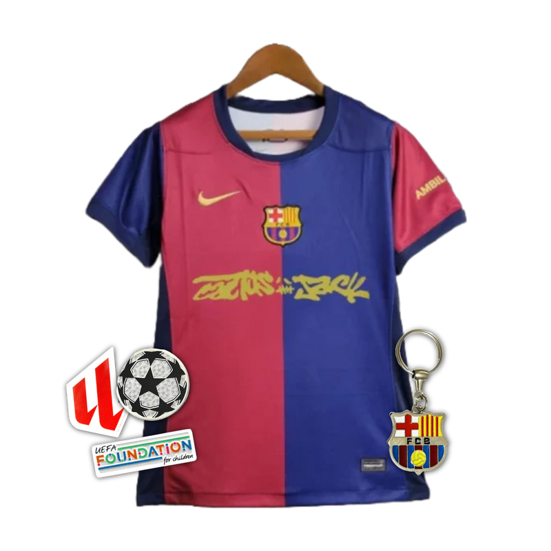 Barcelona TRAVIS SCOTT Home 24/25 Shirt - Women's Fan Shirt
