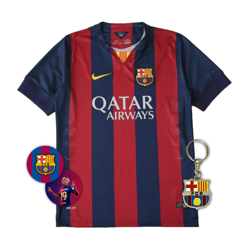 Barcelona Retro Home Shirt 2014/15 - Men's Fan Shirt