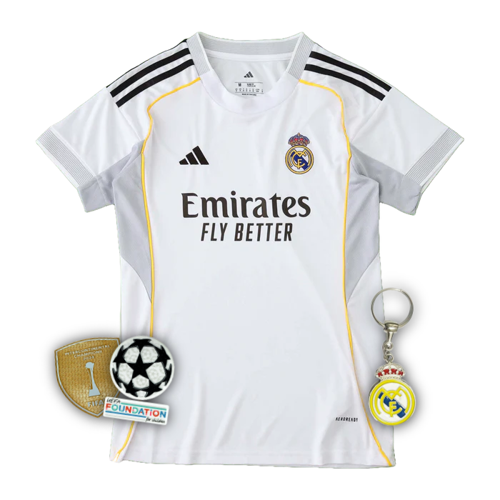 Real Madrid Home Shirt 25/26 - Women's White Fan Shirt