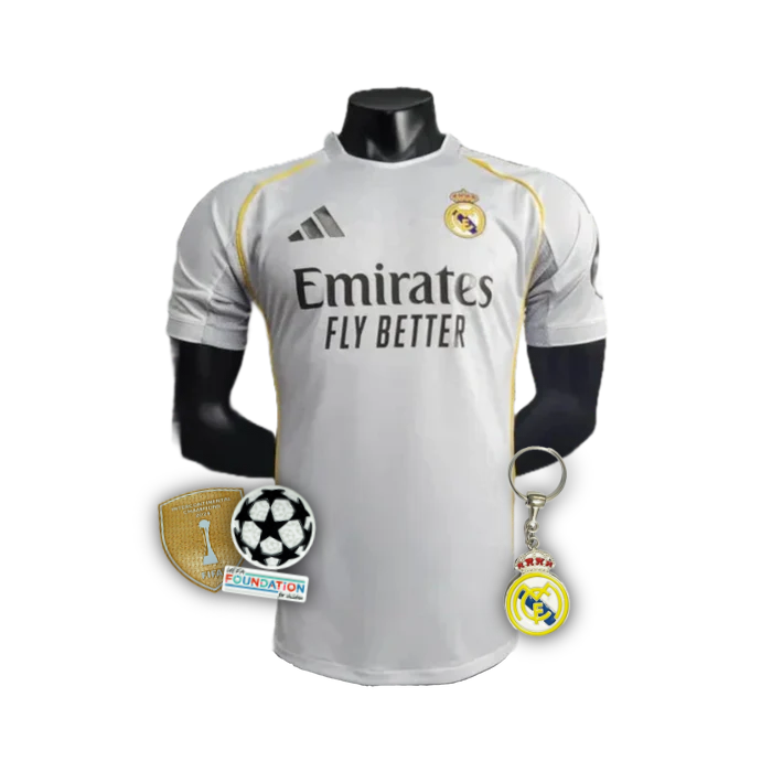 Real Madrid Home Shirt 25/26 - Men's Player White