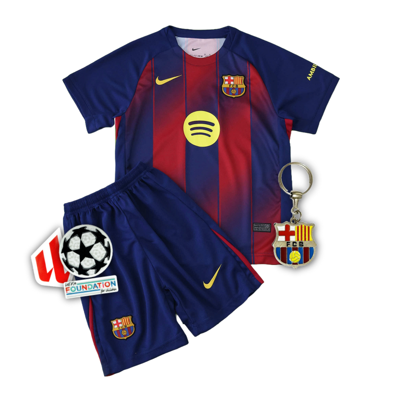 Barcelona Home Shirt 25/26 - Kids Fan