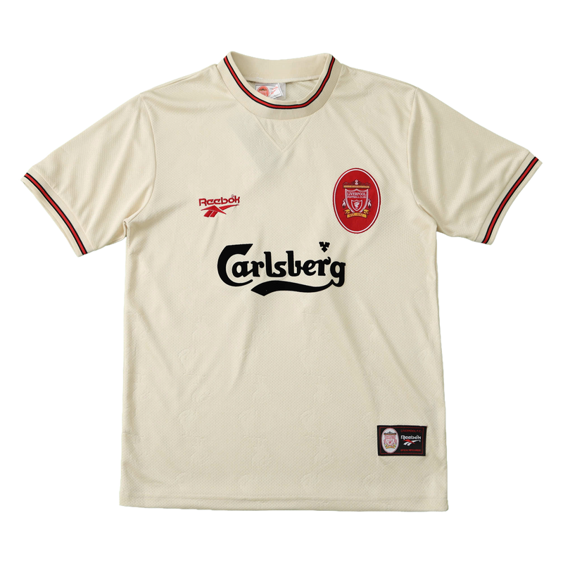 Liverpool Retro Away Shirt 1996/97 - Men's Supporter Beige