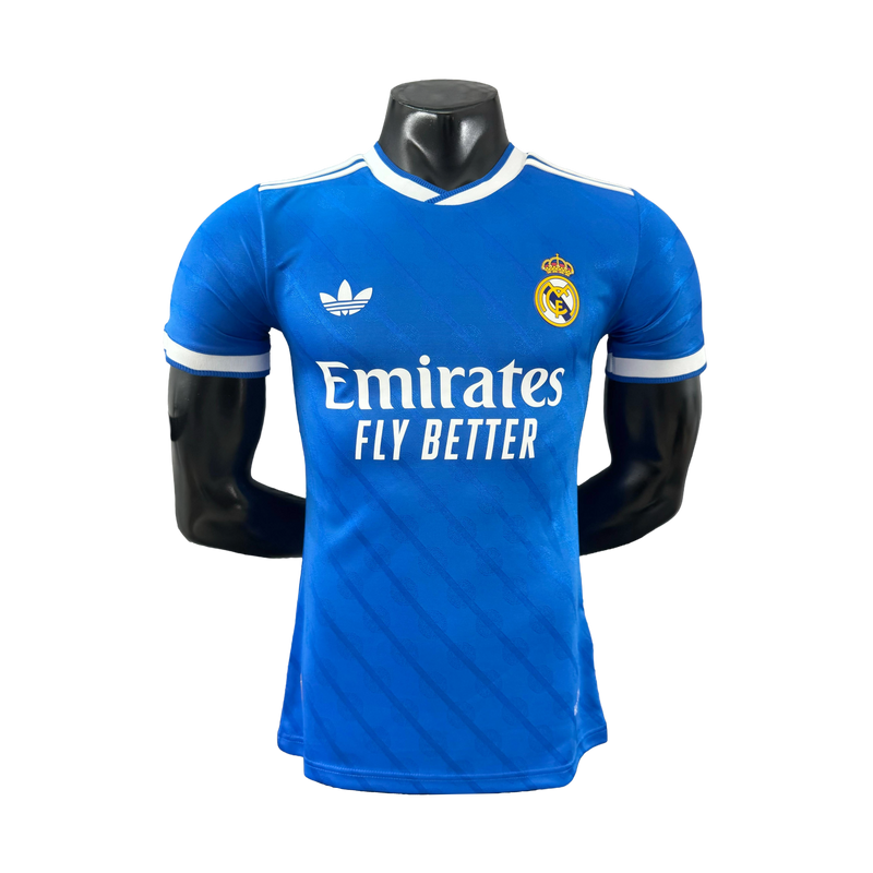 Real Madrid Third Away Shirt 25/26 - Men's Player Blue