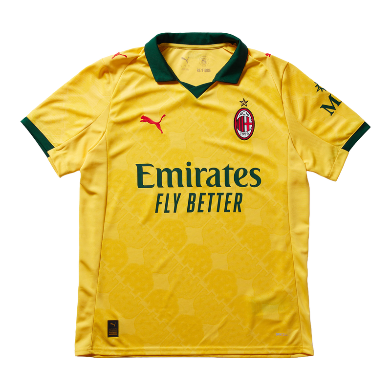 AC Milan Third Away Shirt 25/26 - Men's Fan Yellow