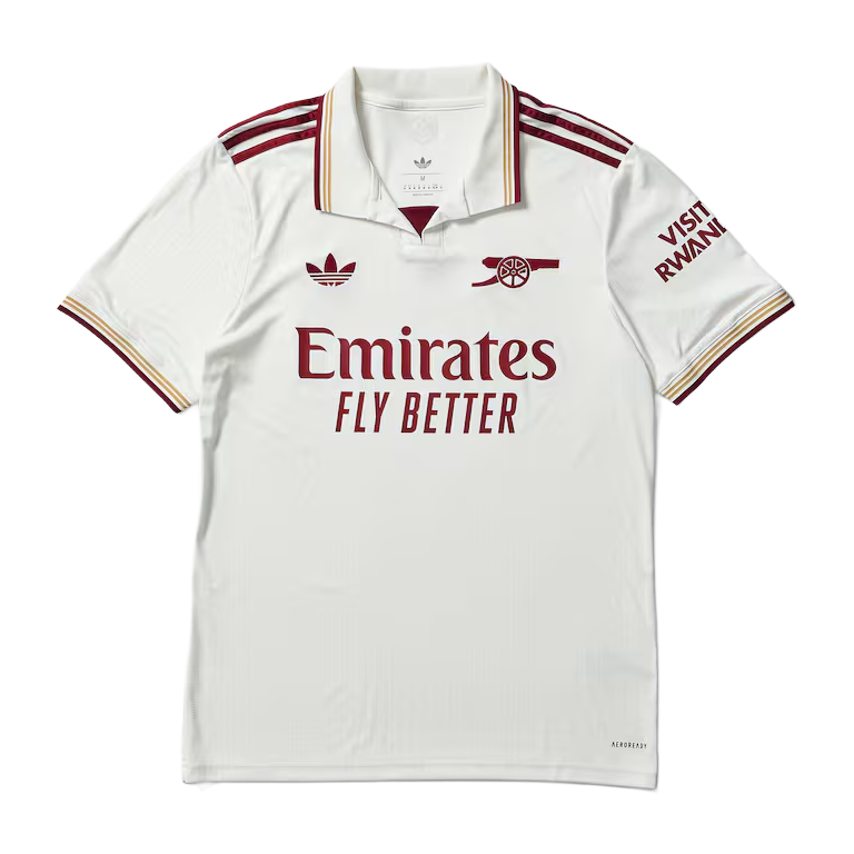 Arsenal Third Away Shirt 25/26 - Men's White Fan Shirt