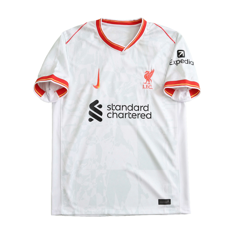 Liverpool Away II Shirt 24/25 - Men's White and Red Fan Shirt