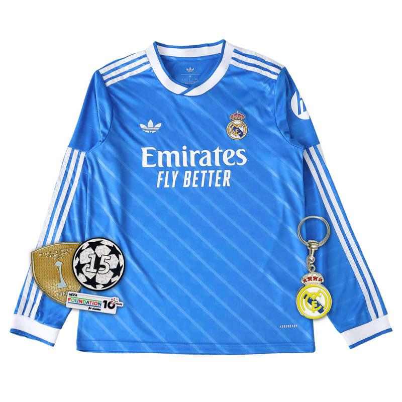 Real Madrid Third Away Shirt 25/26 - Men's Fan Long Sleeve