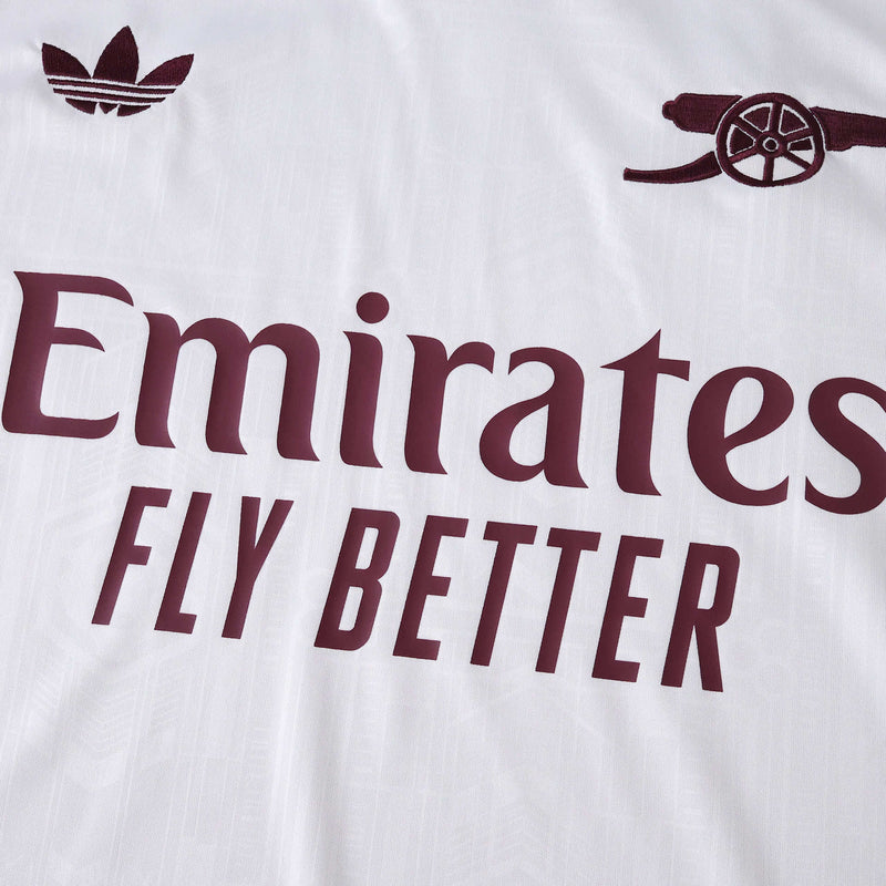 Arsenal Third Away Shirt 25/26 - Men's White Fan Shirt